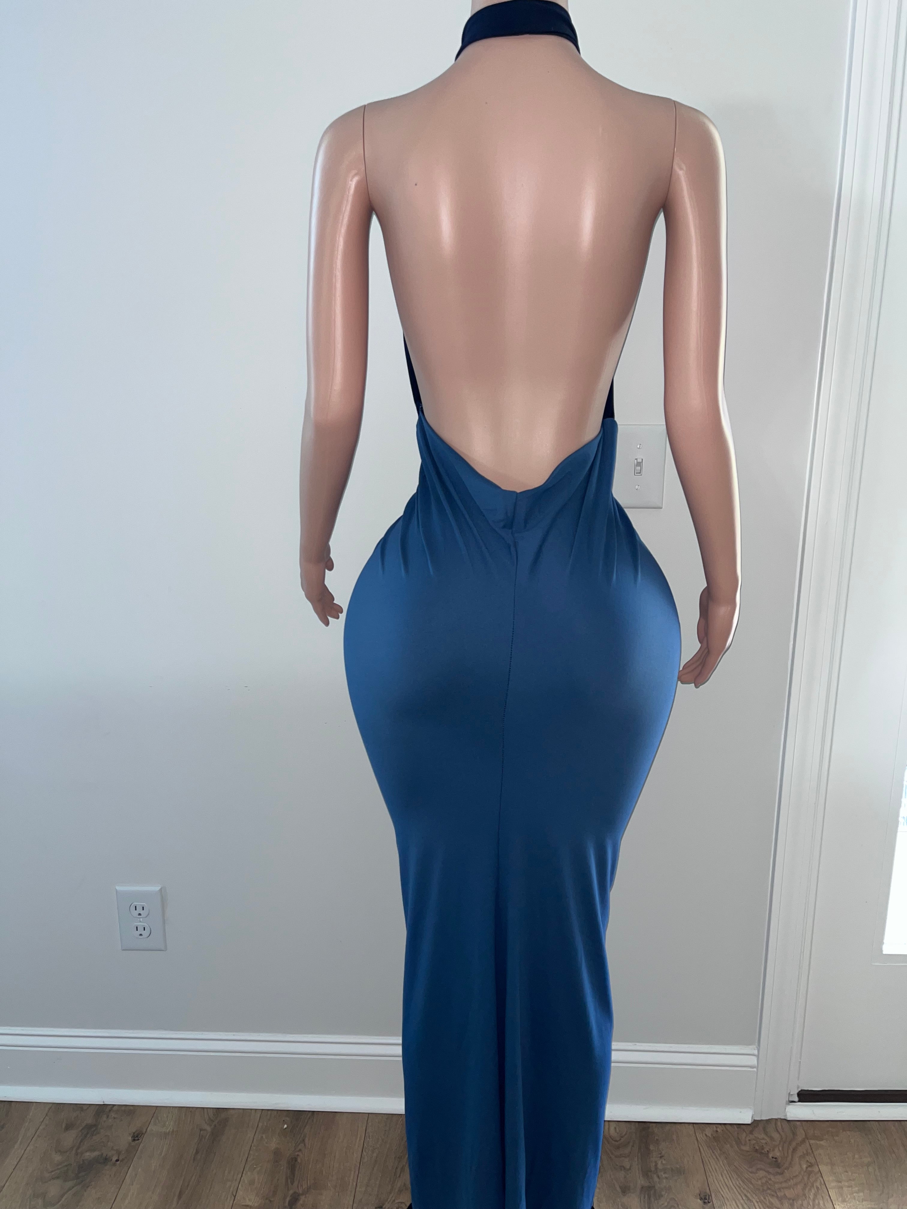 Elegant Halter Evening Dress – KapeeshBoutique
