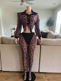Printed pants and shirt set