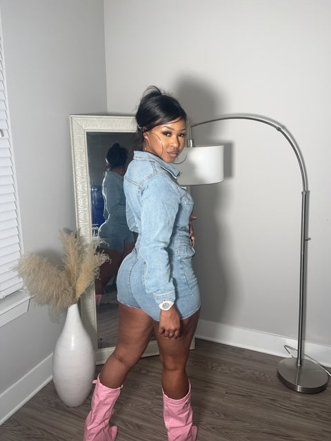 Denim Romper