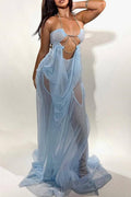 Elegant Sleeveless Cutout Maxi Dress