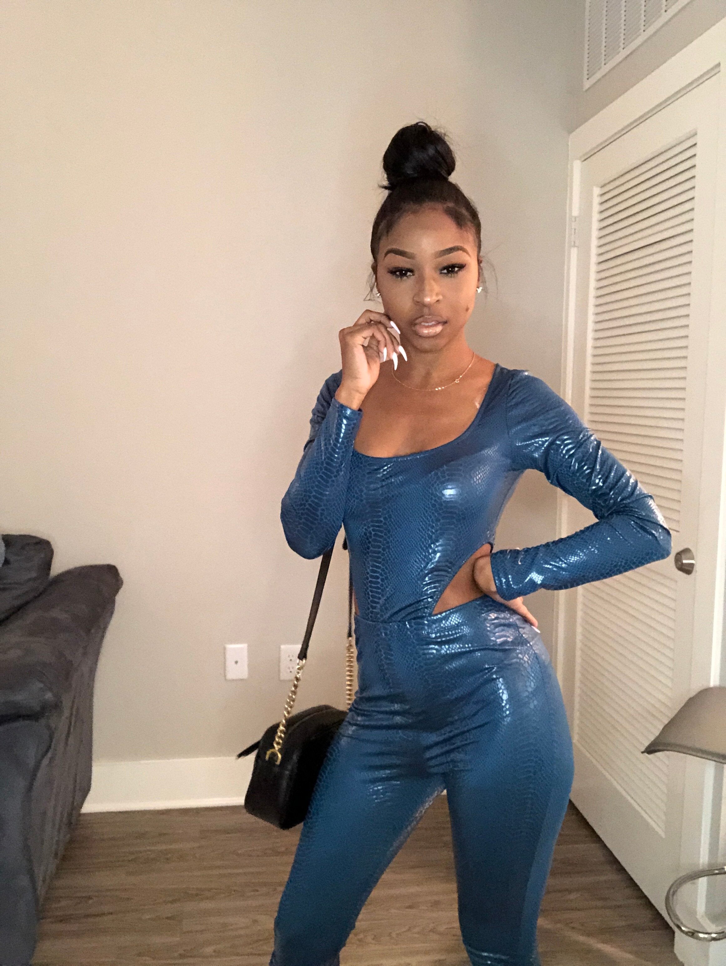 For the Moment Body Suit and Pants set